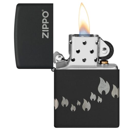 Zippo Flame Design Black Matte - 48980 - Hình ảnh 8