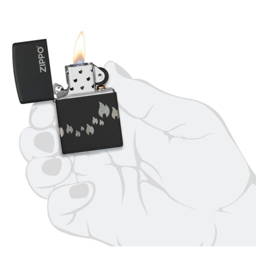 Zippo Flame Design Black Matte - 48980 - Hình ảnh 9