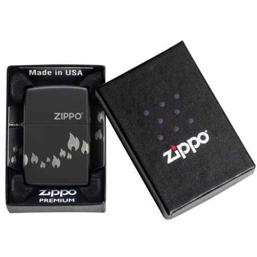 Zippo Flame Design Black Matte - 48980 - Hình ảnh 10