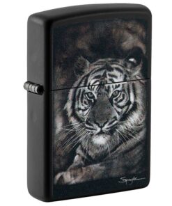 Zippo Spazuk’s Tiger Design Black Matte - 49763