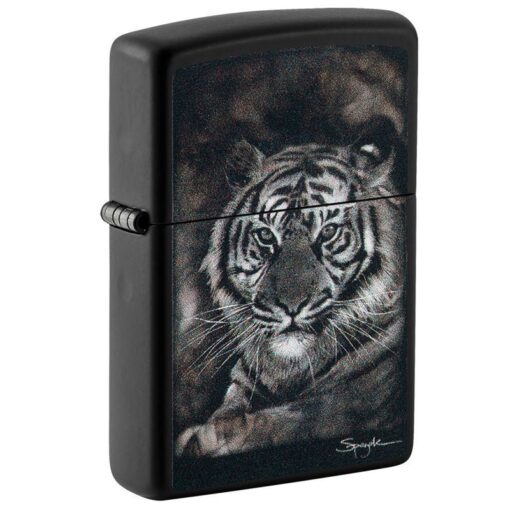 Zippo Spazuk’s Tiger Design Black Matte - 49763