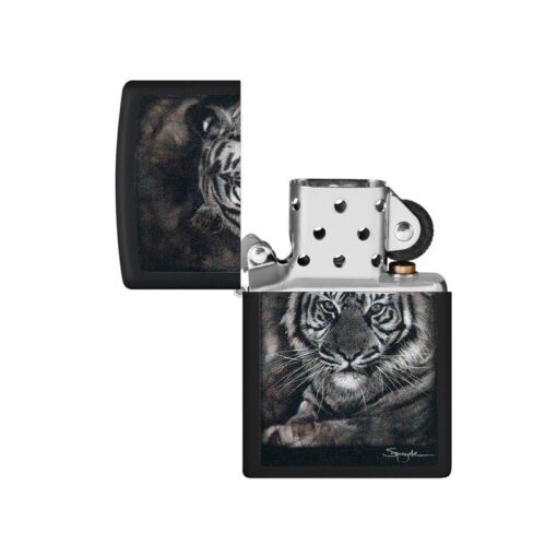 Zippo Spazuk’s Tiger Design Black Matte - 49763 - Hình ảnh 2