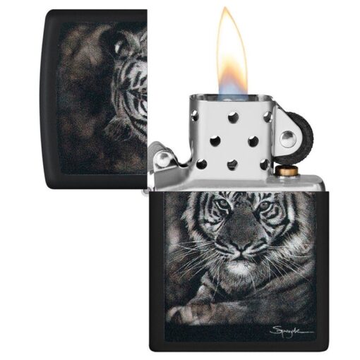 Zippo Spazuk’s Tiger Design Black Matte - 49763 - Hình ảnh 4