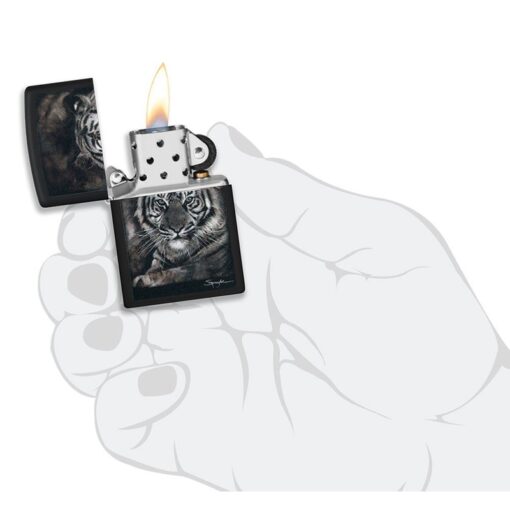 Zippo Spazuk’s Tiger Design Black Matte - 49763 - Hình ảnh 5