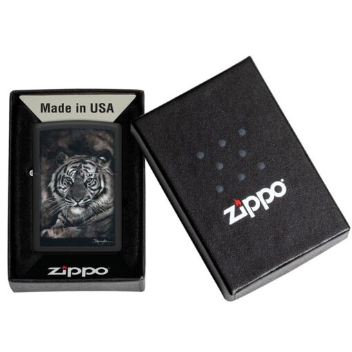 Zippo Spazuk’s Tiger Design Black Matte - 49763 - Hình ảnh 6