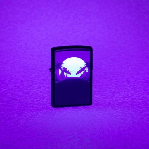 Zippo Sunset Black Light Design Black Lighter Black Matte - 49809 - Hình ảnh 8