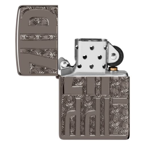 Zippo Armor Reverse Carve Zippo Black Ice - 46312 - Hình ảnh 6