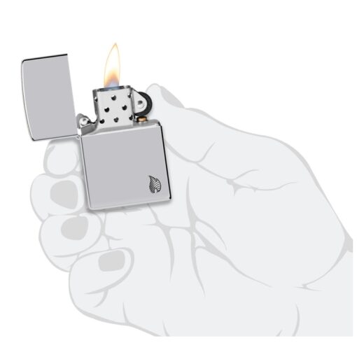 Zippo Armor Deep Carved Flame High Polish Chrome - 46396 - Hình ảnh 5