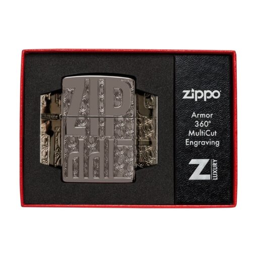 Zippo Armor Reverse Carve Zippo Black Ice - 46312 - Hình ảnh 9