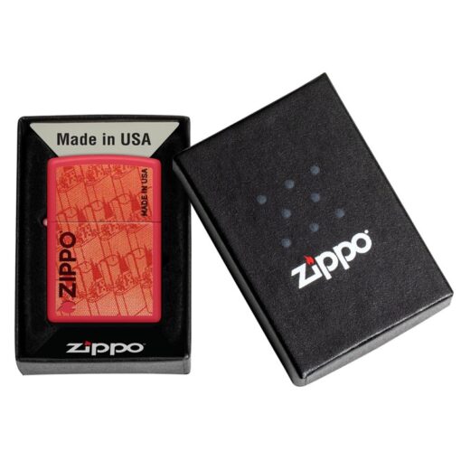 Zippo Made in USA Red Matte - 46487 - Hình ảnh 6