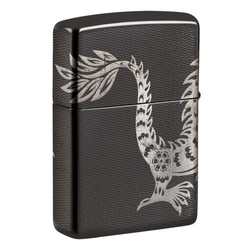 Zippo Lucky Dragon Photo 360° High Polish Black - 46260 - Hình ảnh 6