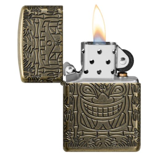 Zippo Armor MultiCut Tiki Antique Brass - 46314 - Hình ảnh 8