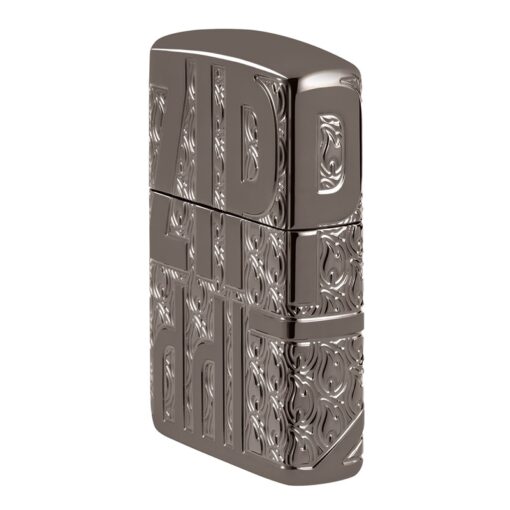 Zippo Armor Reverse Carve Zippo Black Ice - 46312 - Hình ảnh 4
