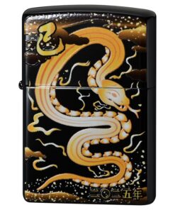 Zippo 2TIBK-SNAKE Black Titan Coating Year of Snake 2025 - ZA-6-1