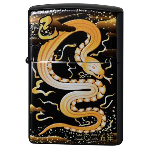 Zippo 2TIBK-SNAKE Black Titan Coating Year of Snake 2025 - ZA-6-1