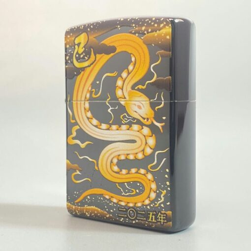 Zippo 2TIBK-SNAKE Black Titan Coating Year of Snake 2025 - ZA-6-1 - Hình ảnh 2