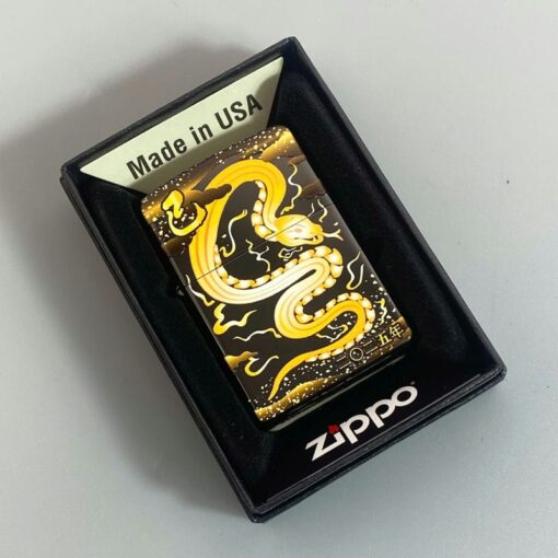 Zippo 2TIBK-SNAKE Black Titan Coating Year of Snake 2025 - ZA-6-1 - Hình ảnh 8
