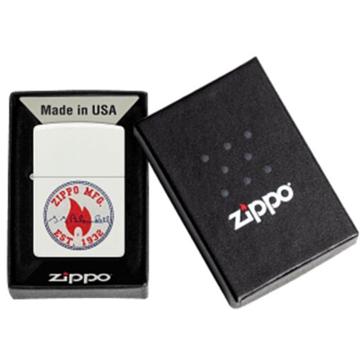 Zippo Classic White Matte Color Image - 48148 - Hình ảnh 6