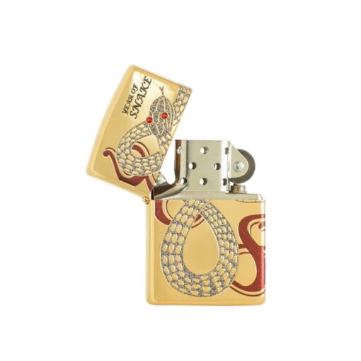 Zippo Year of the Snake 2025 Gold Plating Asia Limited Edition - CZA-2-42B - Hình ảnh 2