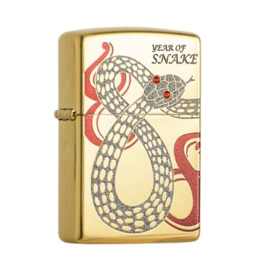Zippo Year of the Snake 2025 Gold Plating Asia Limited Edition - CZA-2-42B