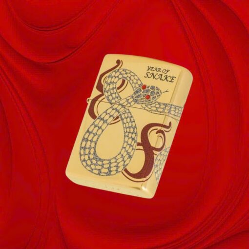 Zippo Year of the Snake 2025 Gold Plating Asia Limited Edition - CZA-2-42B - Hình ảnh 6