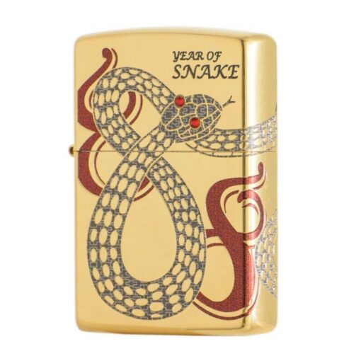Zippo Year of the Snake 2025 Gold Plating Asia Limited Edition - CZA-2-42B - Hình ảnh 3