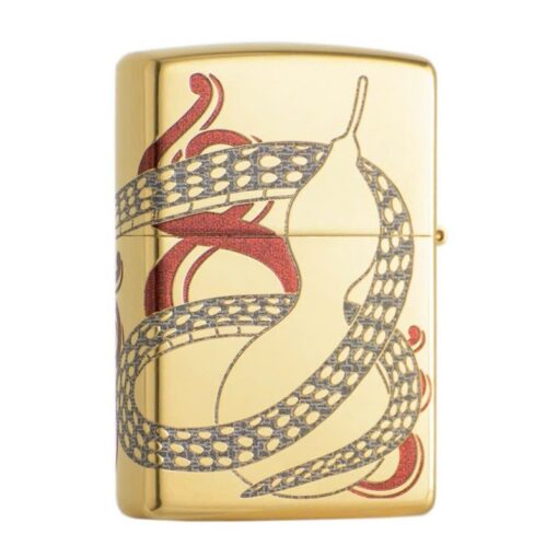 Zippo Year of the Snake 2025 Gold Plating Asia Limited Edition - CZA-2-42B - Hình ảnh 4