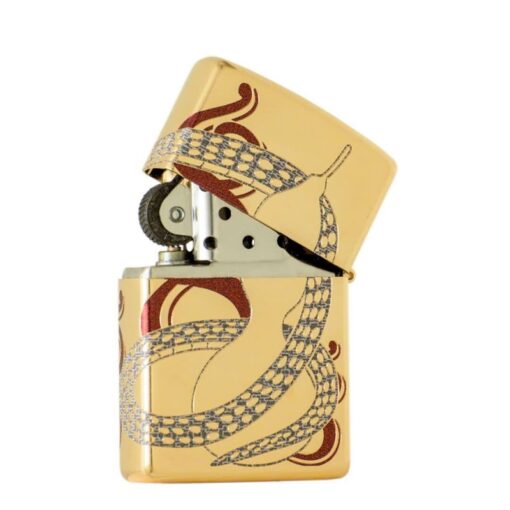Zippo Year of the Snake 2025 Gold Plating Asia Limited Edition - CZA-2-42B - Hình ảnh 5