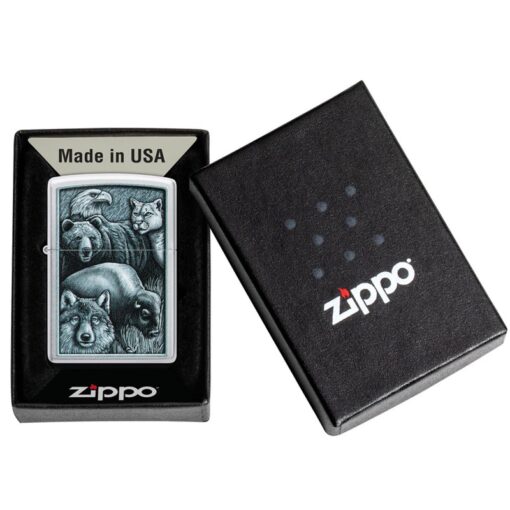 Zippo Animal Kingdom Satin Chrome - 46237 - Hình ảnh 6