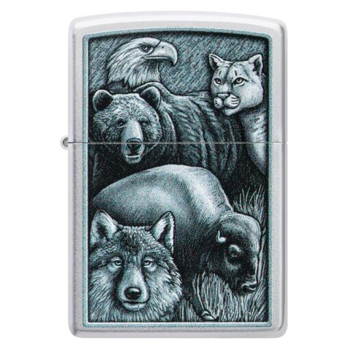 Zippo Animal Kingdom Satin Chrome - 46237 - Hình ảnh 3