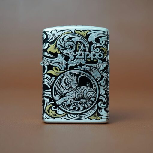 Zippo 12 con giáp cao cấp năm Dần – Hổ 12.3CC - Hình ảnh 3