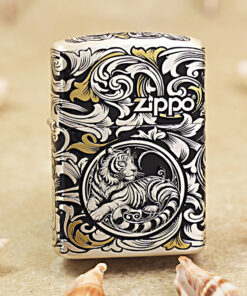 Zippo 12 con giáp cao cấp năm Dần – Hổ 12.3CC