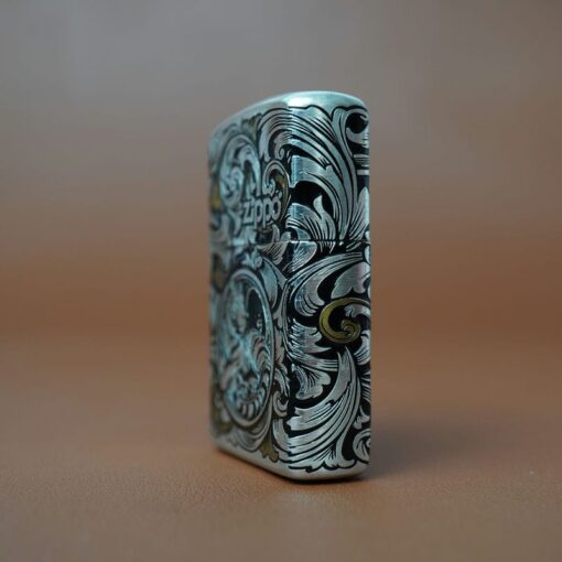 Zippo 12 con giáp cao cấp năm Dần – Hổ 12.3CC - Hình ảnh 4