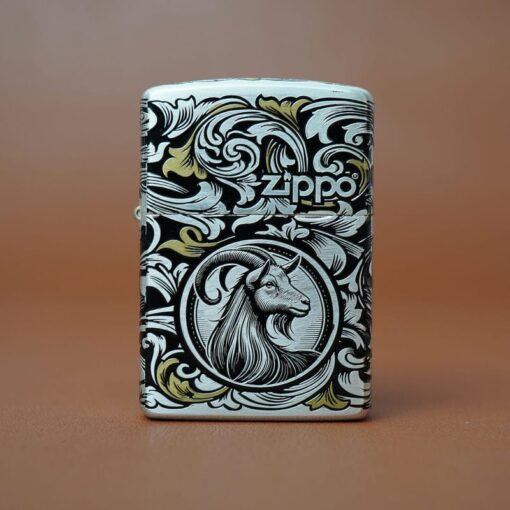 Zippo 12 con giáp cao cấp năm Mùi – Dê 12.8CC - Hình ảnh 3