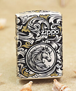 Zippo 12 con giáp cao cấp năm Ngọ – Ngựa 12.7CC