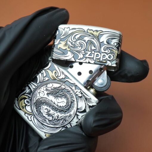 Zippo 12 con giáp cao cấp năm Thìn – Rồng 12.5CC - Hình ảnh 2