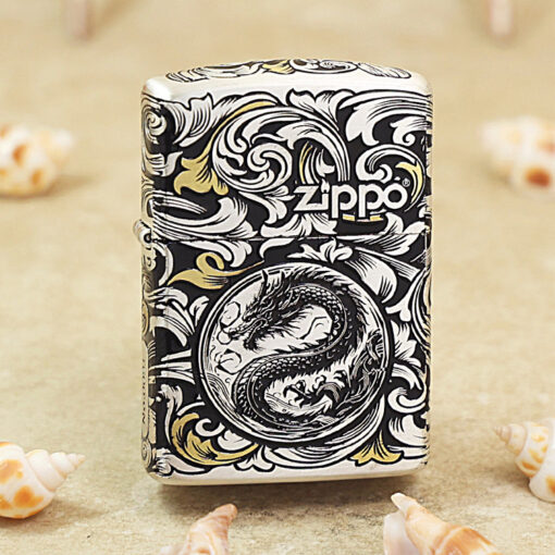 Zippo 12 con giáp cao cấp năm Thìn – Rồng 12.5CC