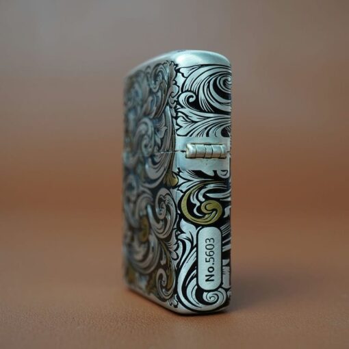 Zippo 12 con giáp cao cấp năm Tị – Rắn 12.6CC - Hình ảnh 6