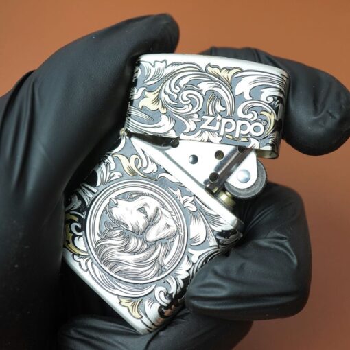 Zippo 12 con giáp cao cấp năm Tuất – Chó 12.11CC - Hình ảnh 2
