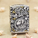 Zippo 12 con giáp cao cấp năm Tuất – Chó 12.11CC