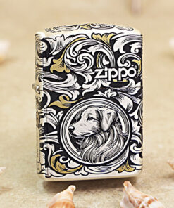 Zippo 12 con giáp cao cấp năm Tuất – Chó 12.11CC