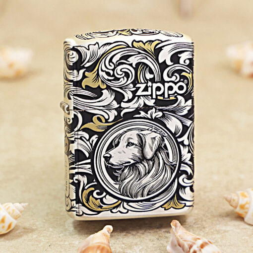 Zippo 12 con giáp cao cấp năm Tuất – Chó 12.11CC