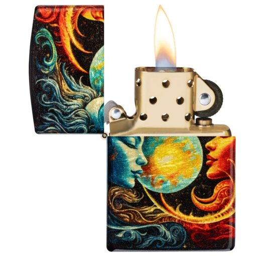 Zippo Sun and Moon 540 Fusion Tumbled Brass - 46563 - Hình ảnh 9