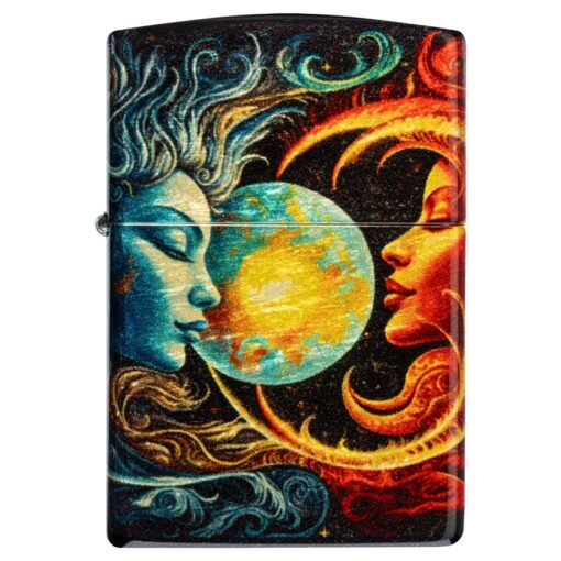Zippo Sun and Moon 540 Fusion Tumbled Brass - 46563 - Hình ảnh 4