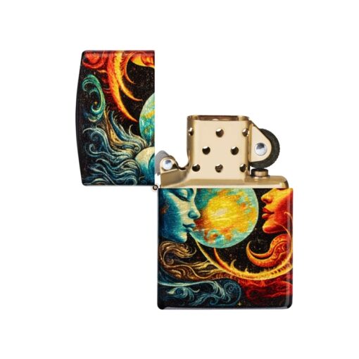 Zippo Sun and Moon 540 Fusion Tumbled Brass - 46563 - Hình ảnh 2