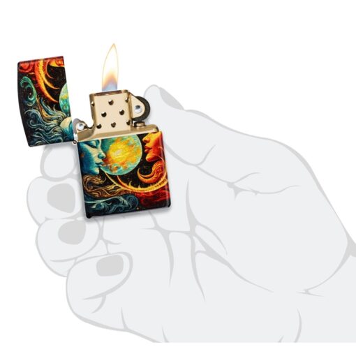 Zippo Sun and Moon 540 Fusion Tumbled Brass - 46563 - Hình ảnh 10