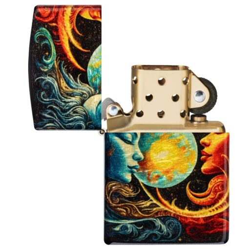 Zippo Sun and Moon 540 Fusion Tumbled Brass - 46563 - Hình ảnh 8