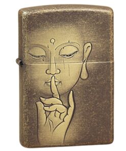Zippo Antique Bronze Zen Buddha Enlightenment - OD12