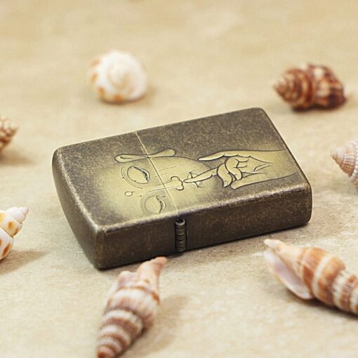 Zippo Antique Bronze Zen Buddha Enlightenment - OD12 - Hình ảnh 6