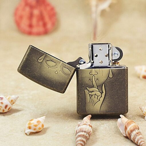 Zippo Antique Bronze Zen Buddha Enlightenment - OD12 - Hình ảnh 4